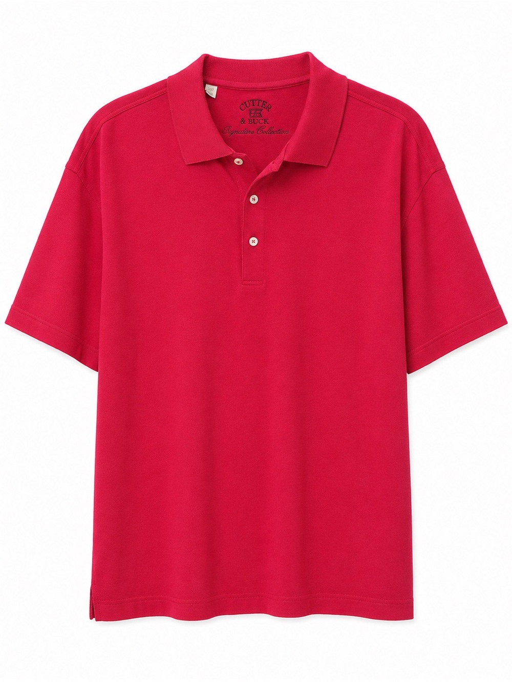 Cutter & Buck Men's Raspberry Red Polo